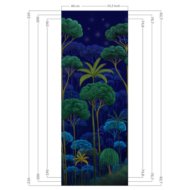 Deko Tropisch Mitternacht im Regenwald