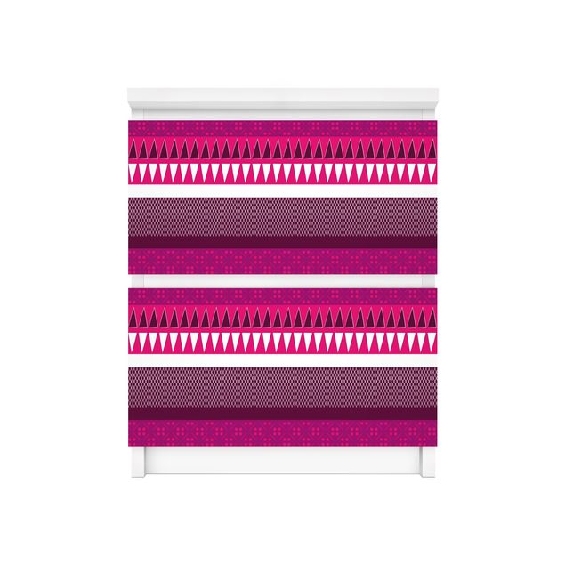 Wanddeko Esszimmer Pink Ethnomix