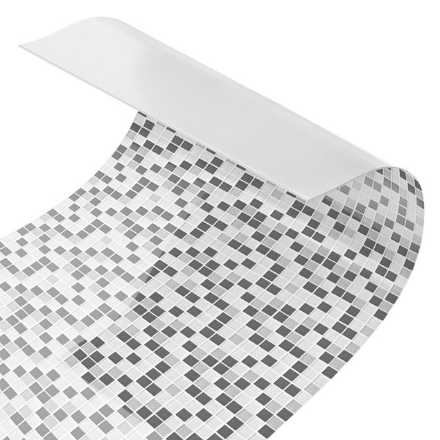 Steinoptik Küchenrückwand Folie Mosaikfliesen Grau