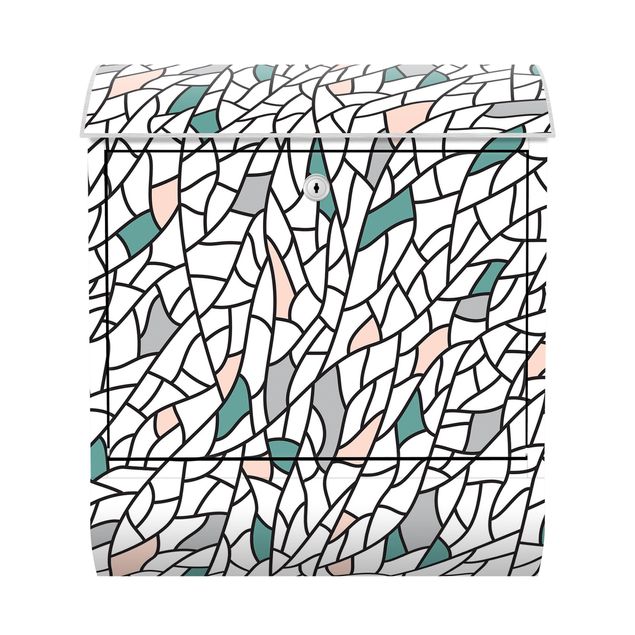 Deko Mosaik Mosaiklinien Muster Pastell