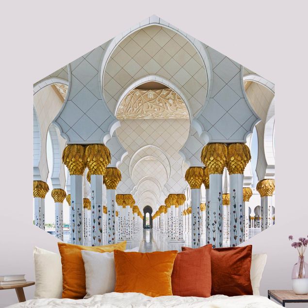 Tapete geometrisch Moschee in Abu Dhabi