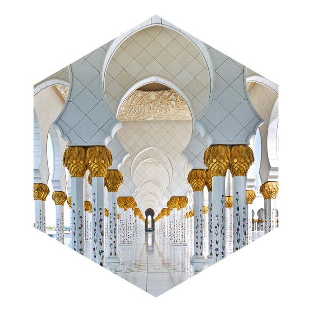 Wanddeko Esszimmer Moschee in Abu Dhabi
