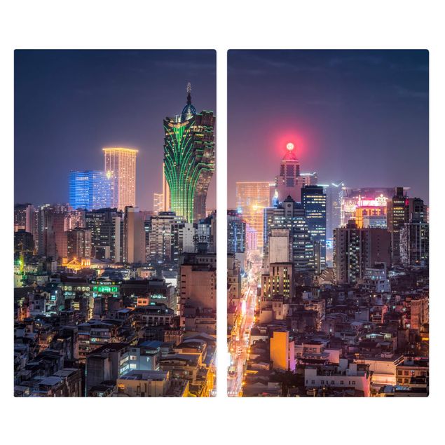 Wanddeko Asia Nachtlichter von Macau
