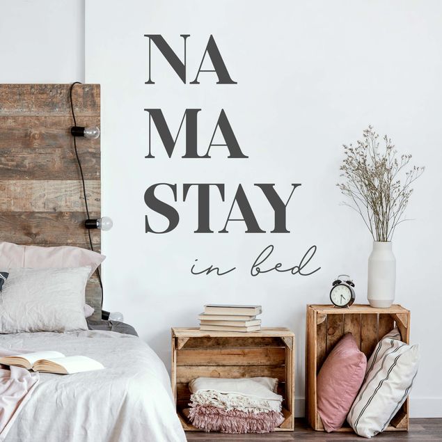 Wanddeko Büro Namastay in bed
