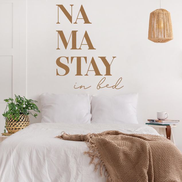 Wanddeko Jugendzimmer Namastay in bed