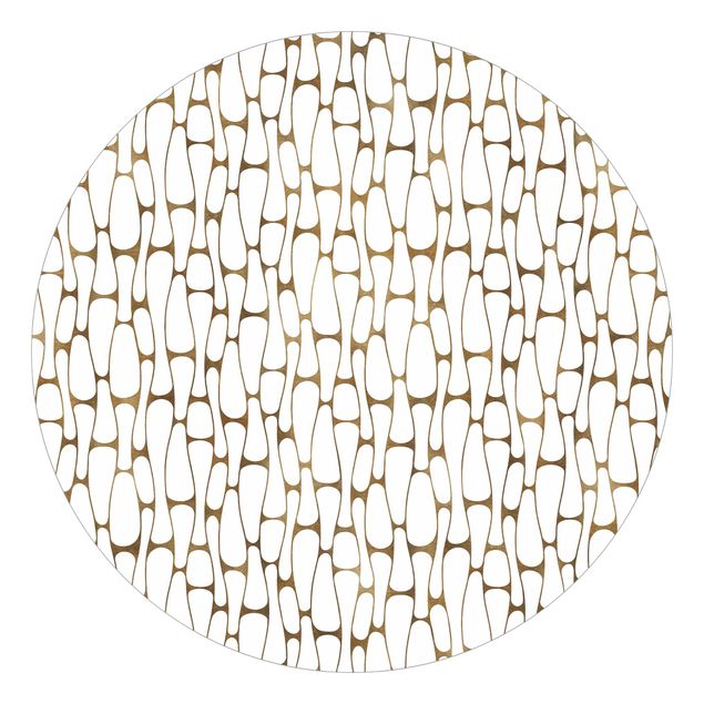 Wanddeko Flur Natürliches Muster Zellen Muster in Gold