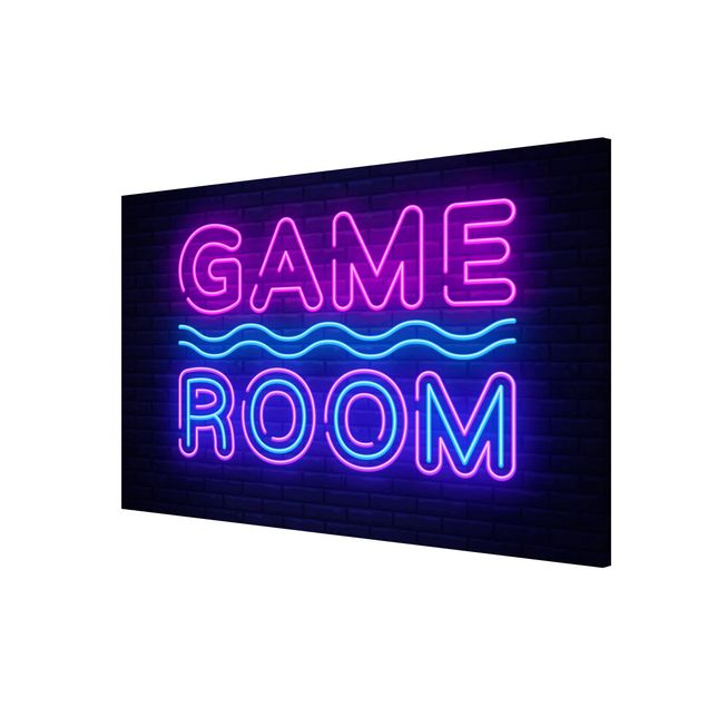 Wanddeko Jugendzimmer Neon Schrift Game Room