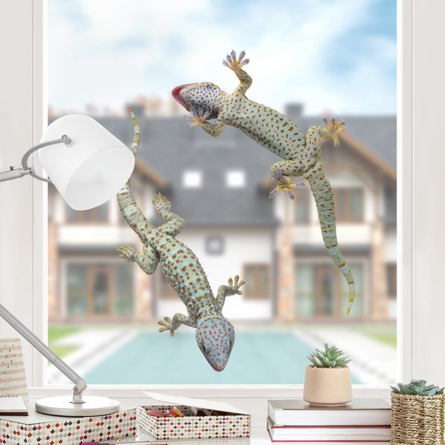 Wanddeko Schlafzimmer Neugierige Geckos