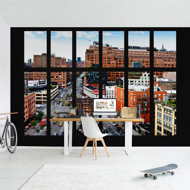 Wanddeko 3D New York Fensterblick II