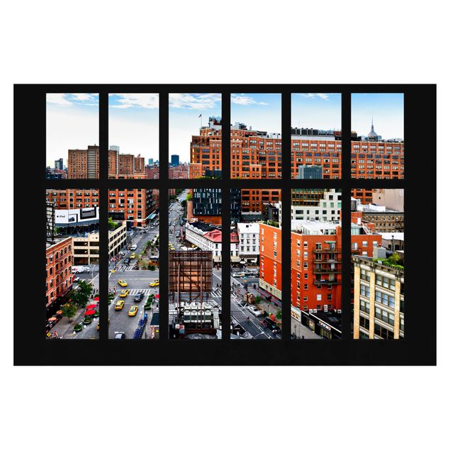 Wanddeko Flur New York Fensterblick II