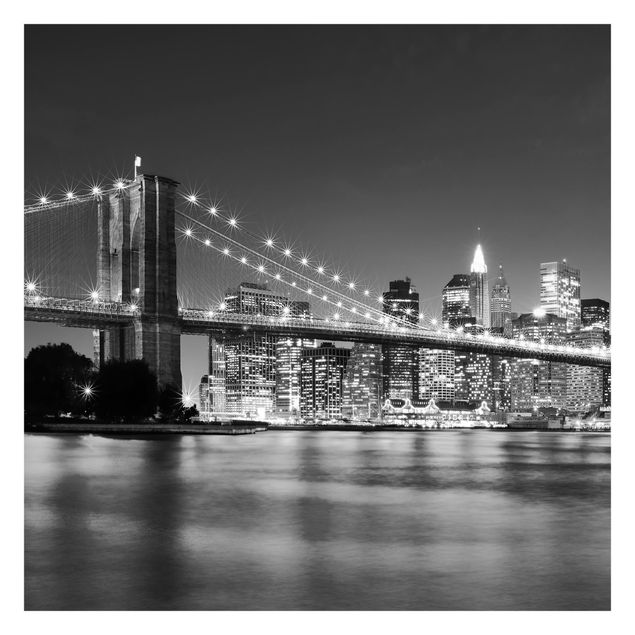 Wanddeko Esszimmer Nighttime Manhattan Bridge II