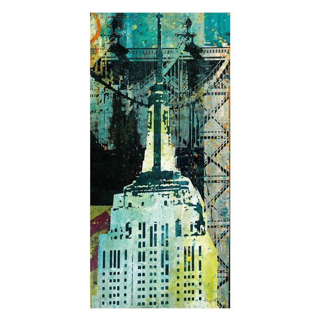 Wandbilder New York NY Graffiti Empire State Building