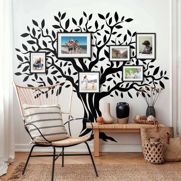 Wanddeko Babyzimmer Olivenbaum mit Blättern