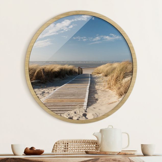 Strandbilder mit Rahmen Ostsee Strand
