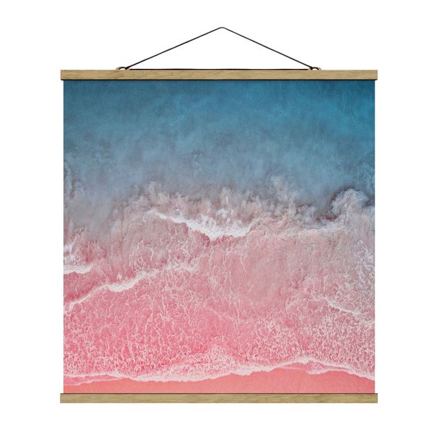 Wanddeko Esszimmer Ozean in Pink