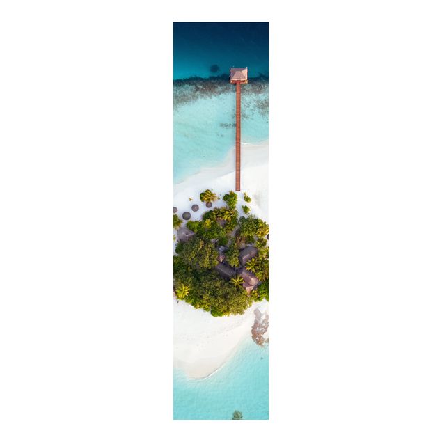 Wanddeko Wohnzimmer Ozeanparadies Malediven