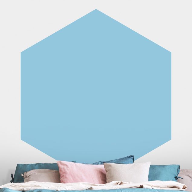 Wanddeko Schlafzimmer Pastellblau