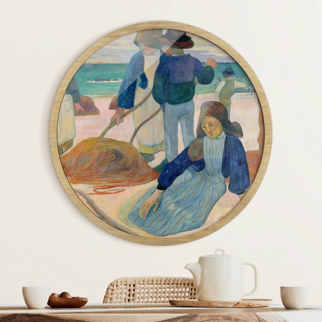 Wanddeko blau Paul Gauguin - Tangsammlerinnen