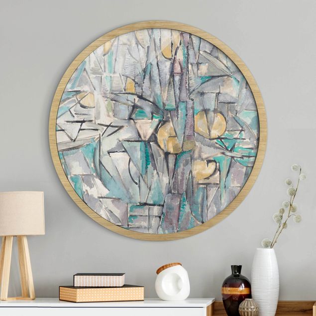 Wanddeko Wohnzimmer Piet Mondrian - Komposition X