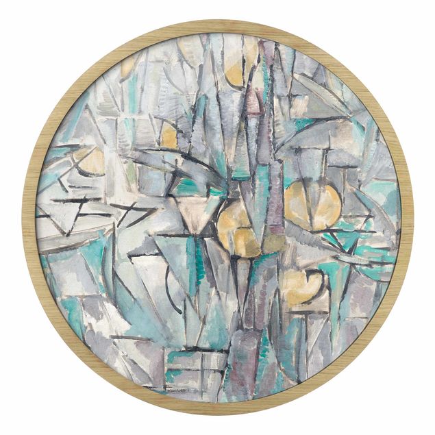 Wanddeko pastell Piet Mondrian - Komposition X