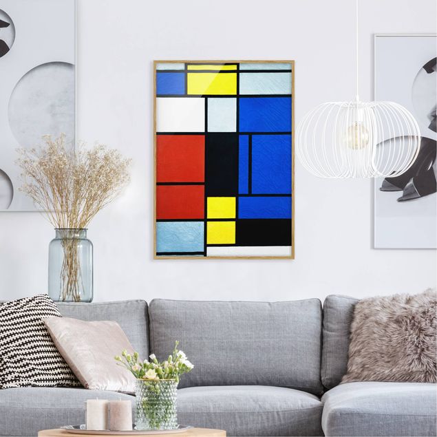 Wanddeko Wohnzimmer Piet Mondrian - Tableau No. 1