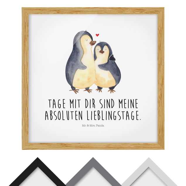 Wanddeko Jungenzimmer Mr. & Mrs. Panda - Pinguin - Lieblingstage