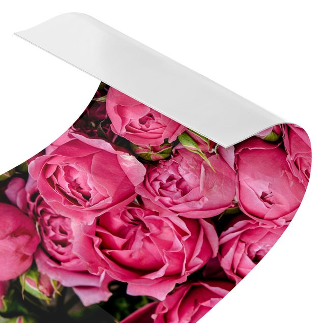 Küchenrückwand Folie Blumen Pinke Pfingstrosen