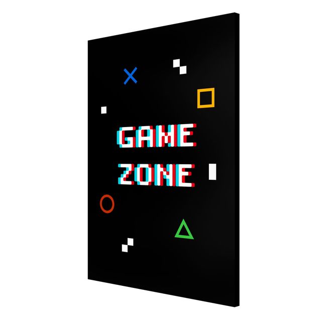 Wanddeko Jugendzimmer Pixel Spruch Game Zone