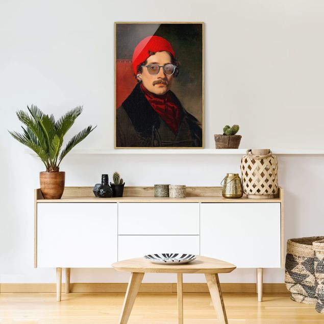 Wanddeko Büro Portrait eines Hipsters