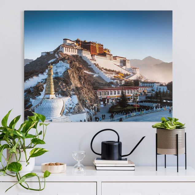 Wanddeko blau Potala Palast in Tibet
