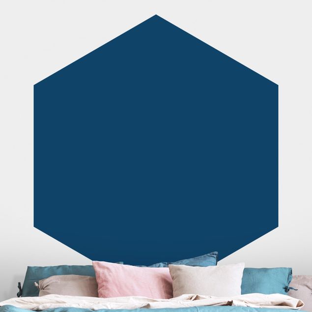 Wanddeko Schlafzimmer Preussisch-Blau