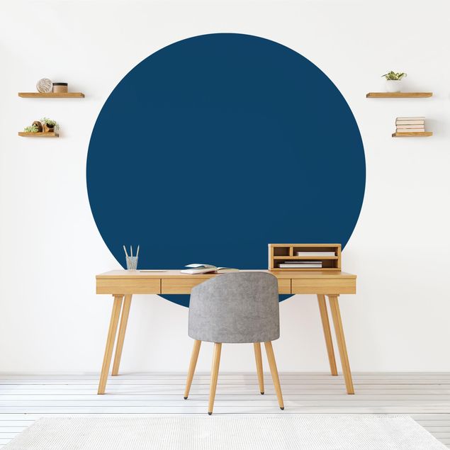 Wanddeko Wohnzimmer Preussisch-Blau