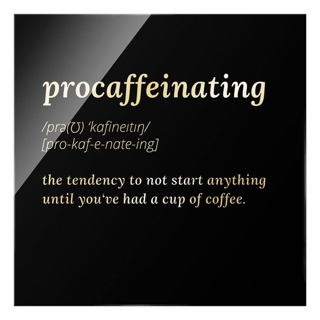 Wanddeko Kaffee procaffeinating