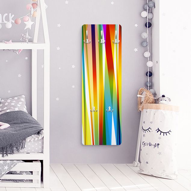 Wanddeko Büro Rainbow Stripes