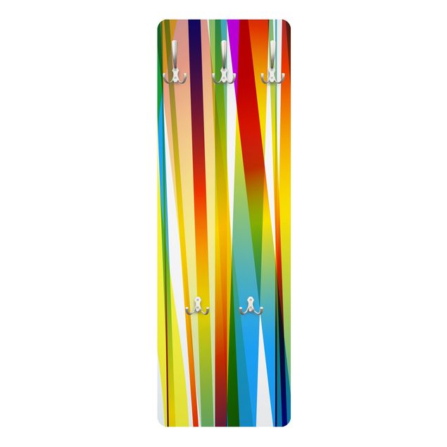 Wanddeko Mädchenzimmer Rainbow Stripes