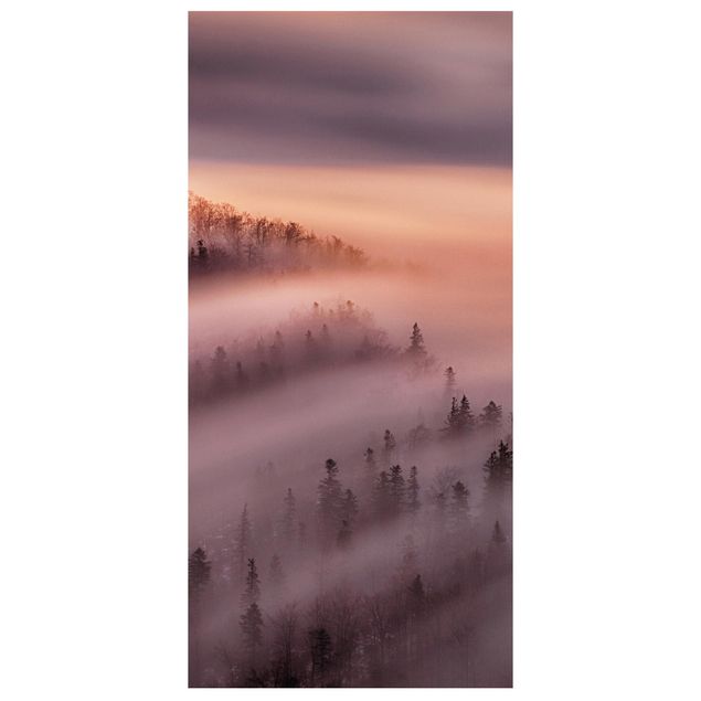 Wanddeko Esszimmer Nebelflut