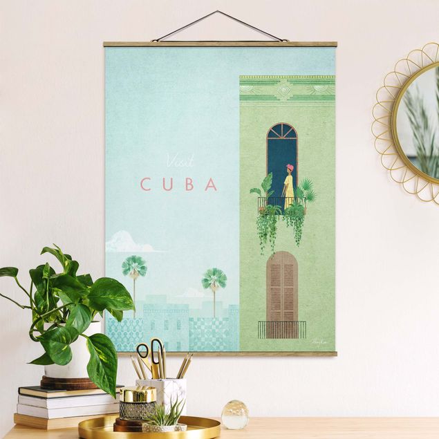 Wanddeko Wohnzimmer Reiseposter - Cuba