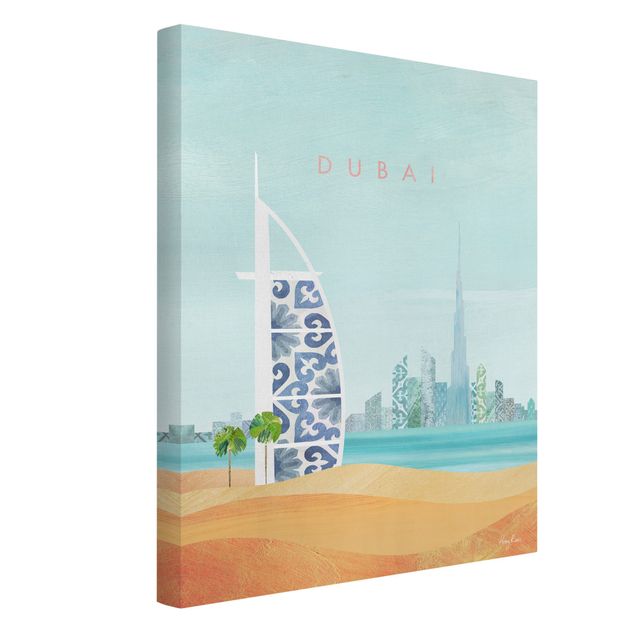 Wanddeko Wohnzimmer Reiseposter - Dubai