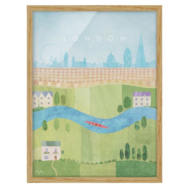 Wanddeko Flur Reiseposter - London II