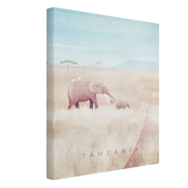 Wanddeko beige Reiseposter - Tansania