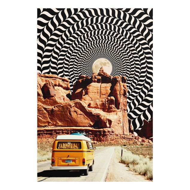 Wanddeko Praxis Retro Collage - Der beste Roadtrip II