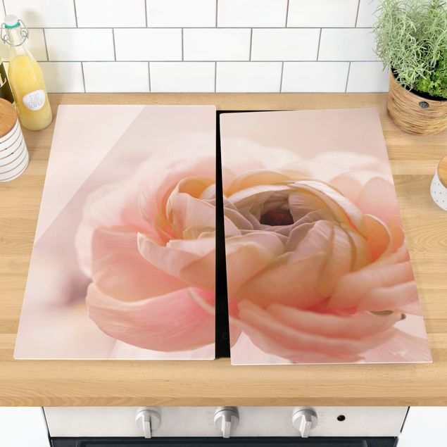 Küchen Deko Rosa Blüte im Fokus