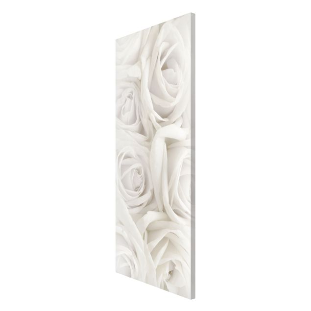 Wanddeko Esszimmer Weiße Rosen