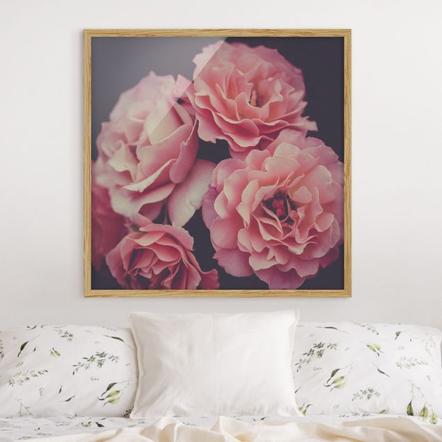 Wanddeko Wohnzimmer Rosenträume