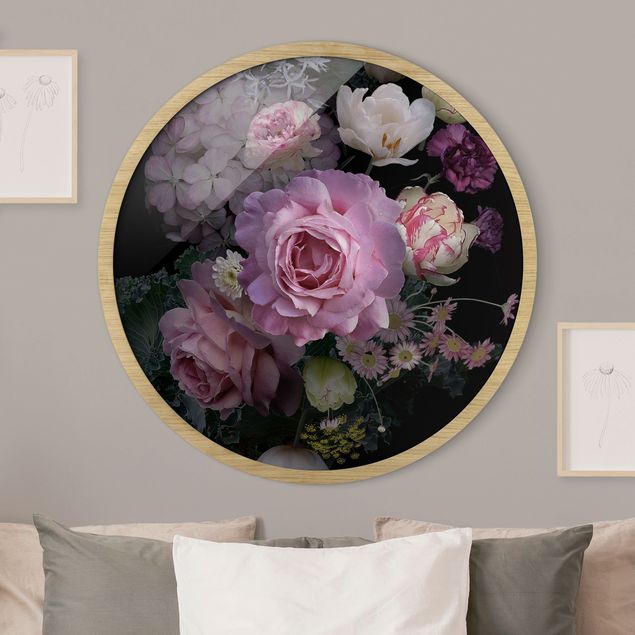 Wanddeko Schlafzimmer Rosentraum Bouquet
