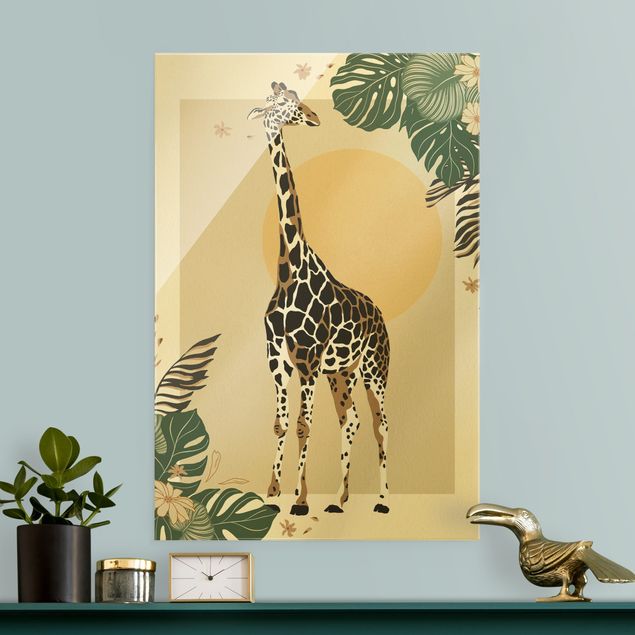 Wandbilder Giraffen Safari Tiere - Giraffe