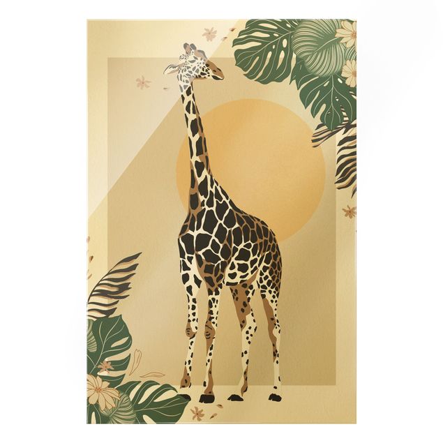 Wanddeko über Sofa Safari Tiere - Giraffe