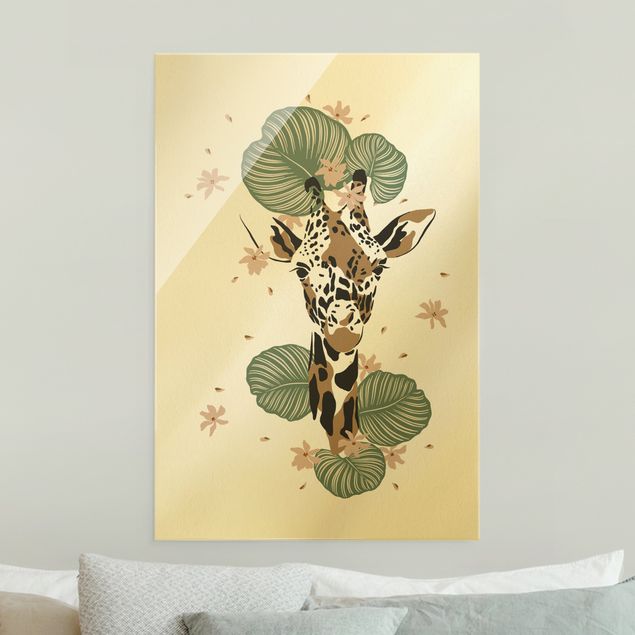 Wanddeko Büro Safari Tiere - Portrait Giraffe