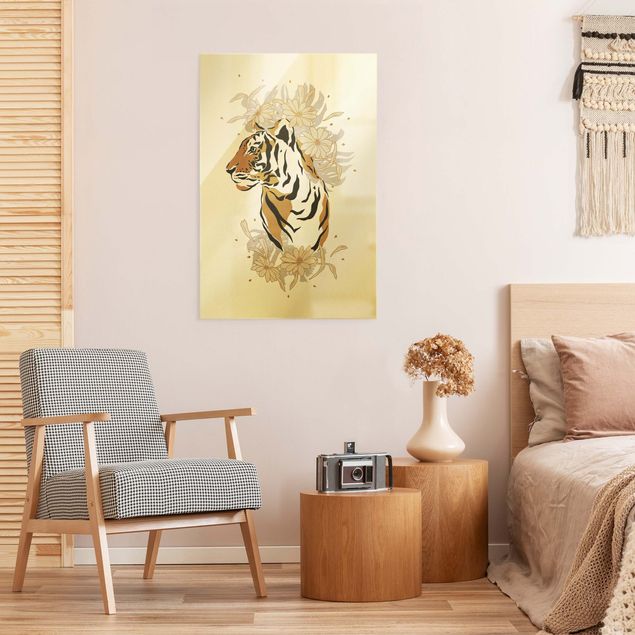 Wandbilder Tiger Safari Tiere - Portrait Tiger