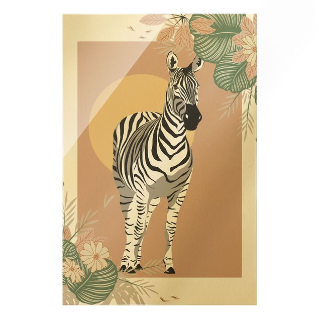 Wandbilder Zebras Safari Tiere - Zebra